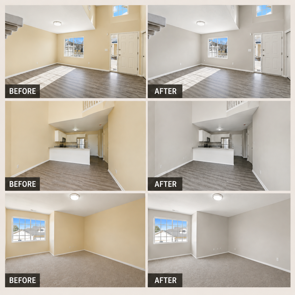 Interior Wall Painting – Before & After Home Transformation
